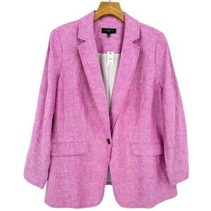 Talbots Plus Linen Herringbone Blazer Size 16W